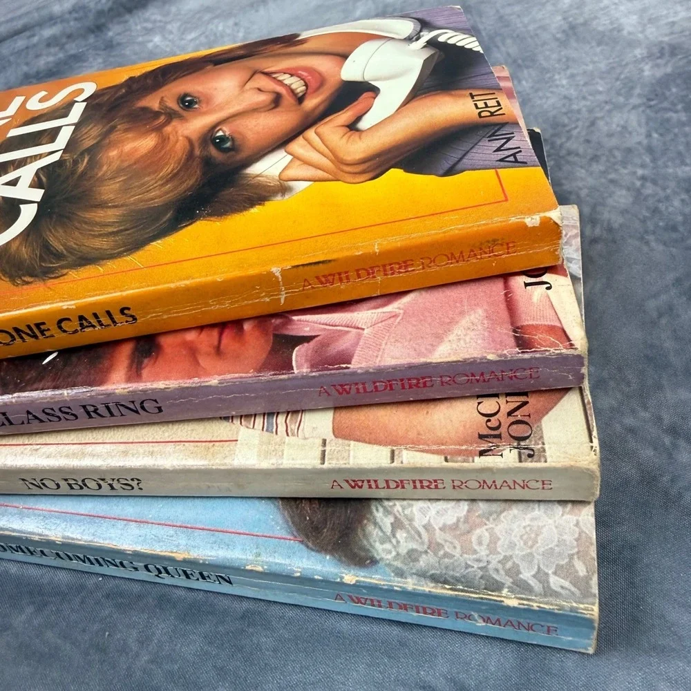 Vintage Wildfire Romances Vol IV Box Set Scholastic YA Book 1983 4 Paperback Lot
